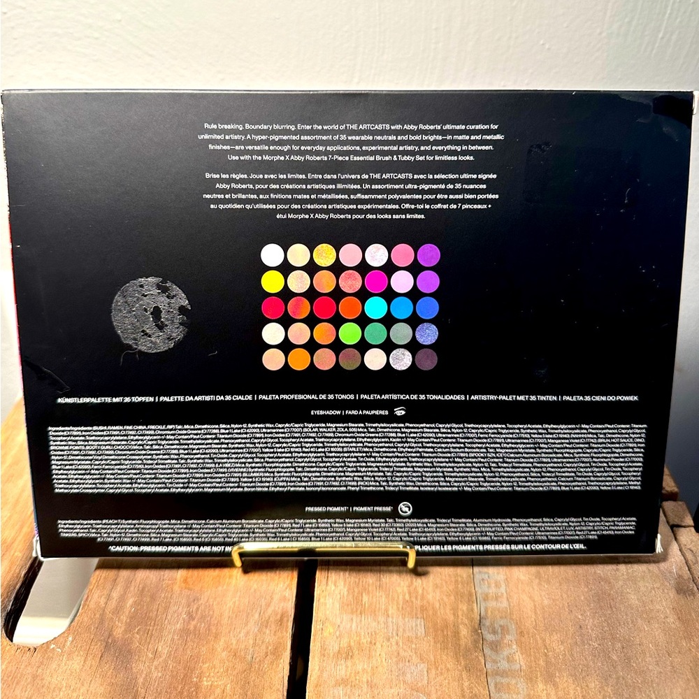NIB Morphe X Abby Roberts The Artcasts Palette NEW Colorful Quality Pigment GLAM - Picture 2 of 6